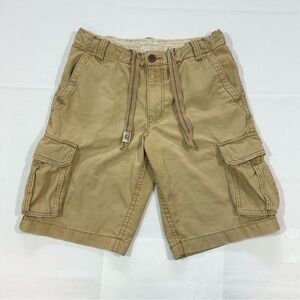 Aeropostale Aero Mens Size 30 Cargo Shorts Drawstring Distressed Y2K 90s Tan